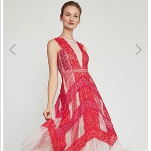 BCBG MAXAZRIA Floral Lace Dress